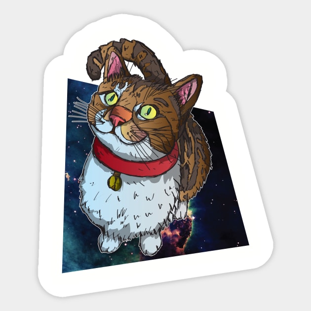 Grunge Cat Haru Sticker by BrokenGrin